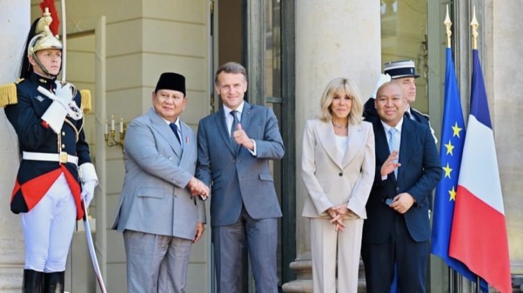 Presiden Prabowo Subianto mengunjungi Presiden Prancis Emmanuel Macron di Istana Élysée, Paris, Prancis (Dok Situs Presiden RI)