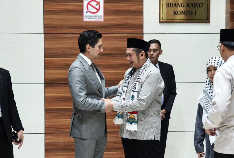 Ketua Fraksi Partai Gerindra DPR RI, Budisatrio Djiwandono di Kompleks Parlemen, Senayan, Jakarta Pusat, pada Senin (25/5/2026). (Istimewa)