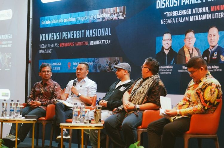 Ketua Komisi XIII DPR RI, Willy Aditya dalam diskusi bersama Ikatan Penerbit Indonesia (Ikapi), di Jakarta, Kamis (21/5/2026). (Dok Fraksi NasDem)