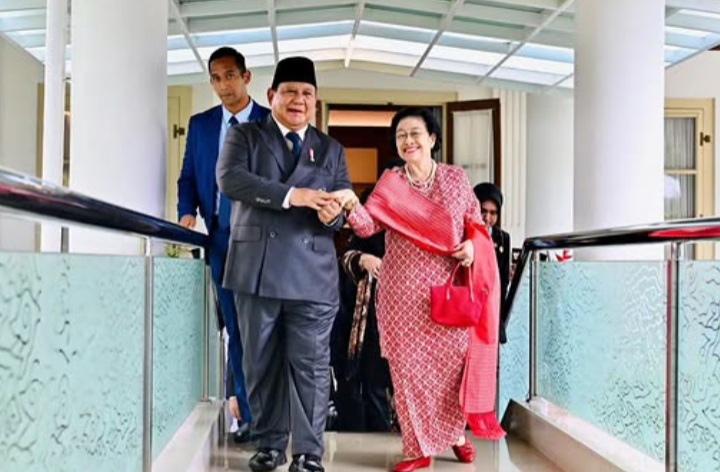 Presiden RI Prabowo Subianto dan Ketum PDI Perjuangan Megawati Soekarnoputri saat peringatan Hari Lahir Pancasila, Senin 1 Juni 2026 (Instagram @sekretariat.kabinet)