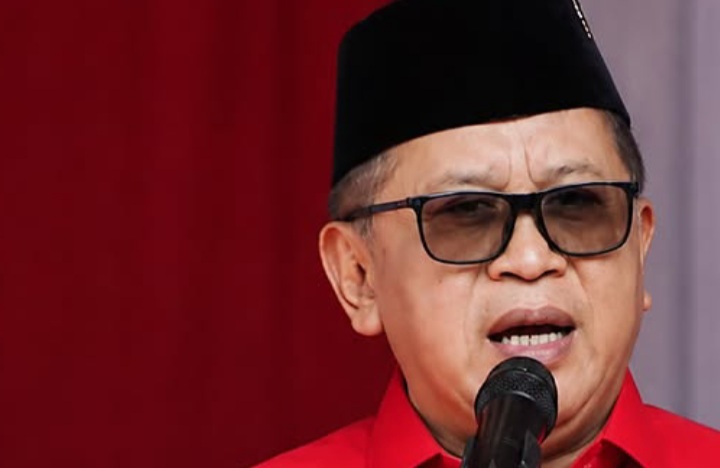 Sekjen PDI Perjuangan Hasto Kristiyanto bicara soal lagu Bung Karno Bapak Marhaenisme (Instagram @updatenusantaracom)