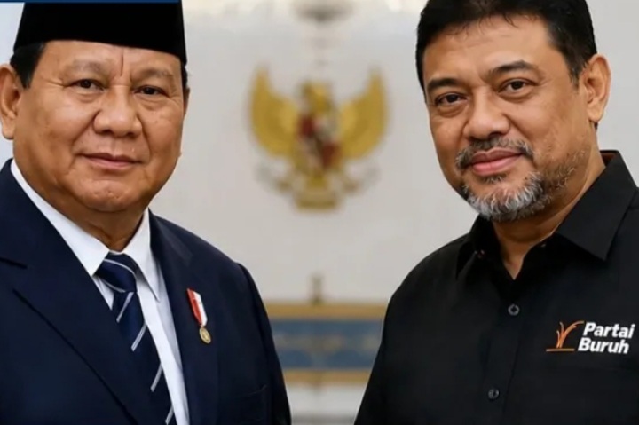 Said Iqbal bakal dilantik Presiden RI Prabowo Subianto hari ini Senin 8 Juni 2026 (Instagram @oneclick.id)