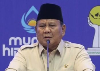 Presiden RI Prabowo Subianto saat pidato di acara HIPMI di Lampung, Rabu 10 Juni 2026 (Instagram @undercover.id)