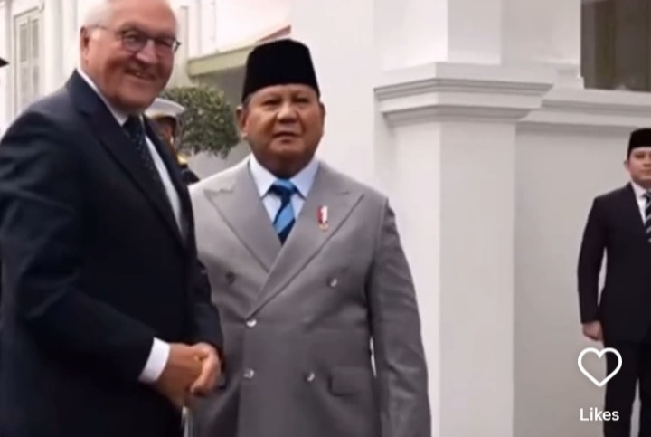 Perdana Kunjungan ke Indonesia, Presiden Jerman Mendarat di Jakarta Bertemu Prabowo