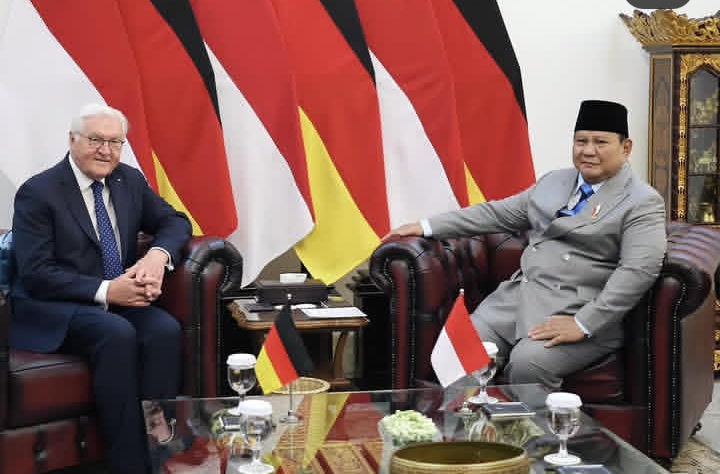 Pertemuan antara Presiden RI Prabowo Subianto dan Presiden Jerman Frank Walter Steinmeier di Istana, Senin 15 Juni 2026 (Instagram @prabowo)