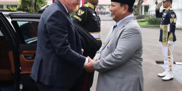 Momen Presiden Jerman Frank Walter Steinmeier tiba di Istana disambut Presiden RI Prabowo Subianto, Senin 15 Juni 2026 (Instagram @prabowo)