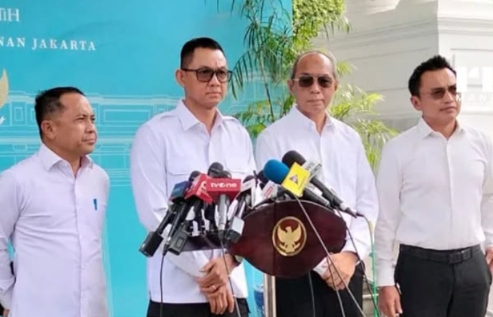 Dirut PLN Darmawan Prasodjo usai menemui Presiden RI Prabowo Subianto bahas soal pemadaman listrik (Instagram @rri_manado)