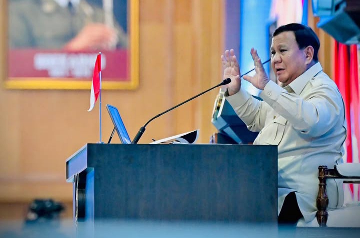 Presiden RI Prabowo Subianto bicara soal perkembangan teknologi AI (Instagram @sekretariat.kabinet)