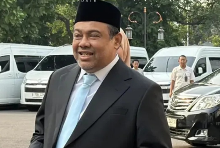 Penasihat Khusus Presiden Bidang Ketenagakerjaan dan Kesejahteraan Buruh sekaligus Presiden Serikat Pekerja Seluruh Indonesia (KSPSI) Said Iqbal bicara soal aturan baru outsourcing (Instagram @fatnimoe.update)