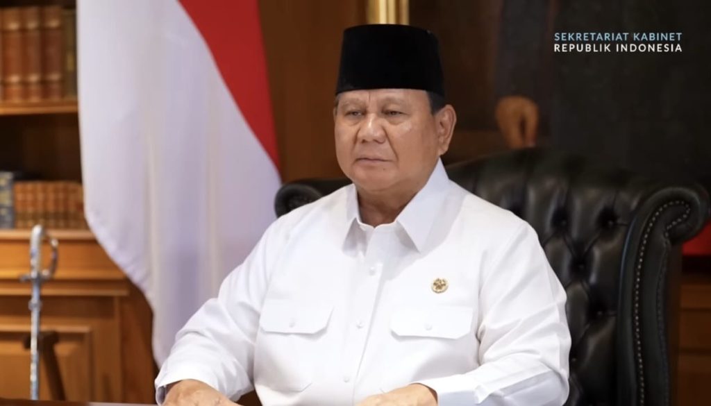 Presiden RI Prabowo Subianto beberkan alasan efisiensi anggaran (Dok YouTube Sekretariat Presiden)