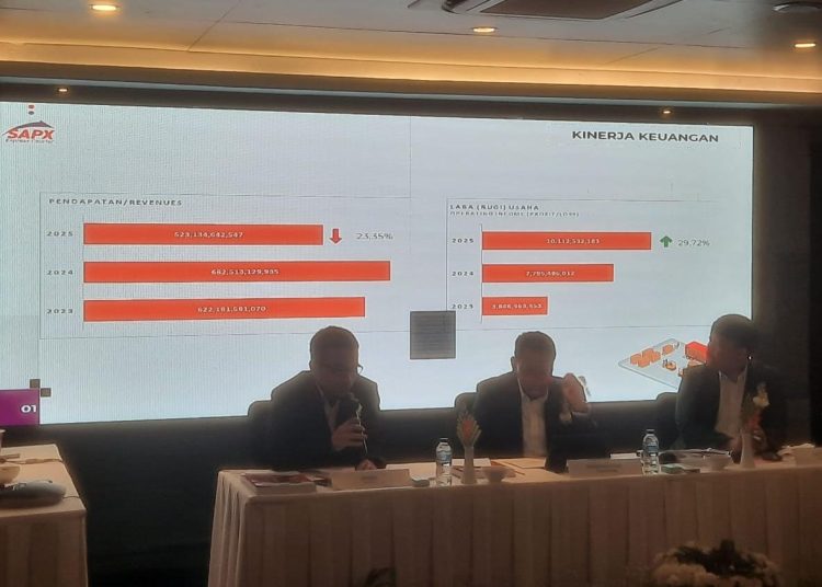 Pertahankan Kinerja Positif, SAPX Express Catat Laba Usaha Naik 30 Persen di 2025