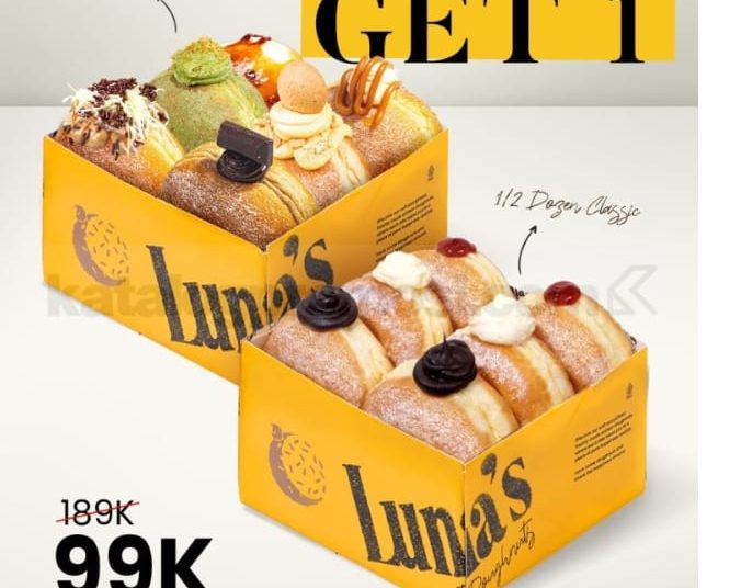 Luna’s Doughnuts Buka Gerai Baru di Mall Bassura, Ada Promo Buy 1 Get 1 Spesial Grand Opening!