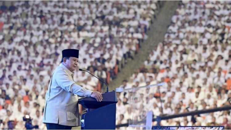 Presiden Prabowo Subianto saat menghadiri acara Building Indonesia’s Future Generations Through Nutrition di  SICC Kabupaten Bogor, Jawa Barat, Rabu (3/6/2026). (Dok Situs Presiden RI)