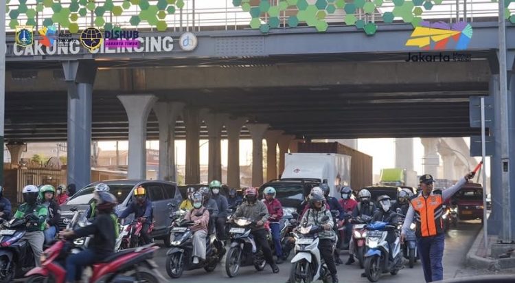 Ilustrasi Dishub DKI melakukan rekayasan lalu lintas (Dok IG Dishub DKI)