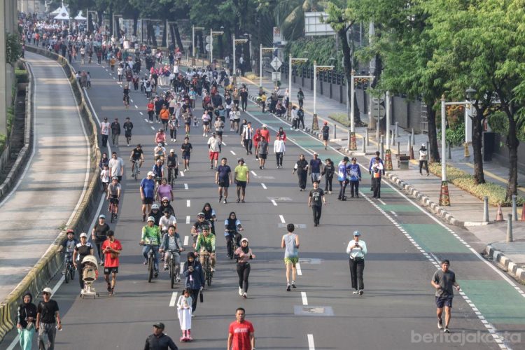 Car Free Day (CFD) di kawasan Jalan HR Rasuna Said, Jakarta Selatan (Dok Pemprov DKI)
