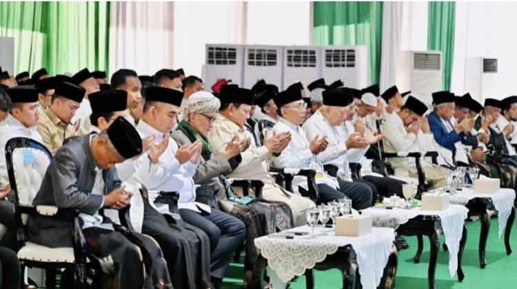 Presiden Prabowo Subianto saat menghadiri penutupan Munas Alim Ulama dan Konbes NU 2026 yang digelar di IAI Syaichona Mohammad Cholil, Kabupaten Bangkalan, Jawa Timur, Selasa (23/6/2026). (Dok BPMI Setpres)