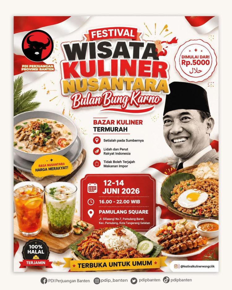 PDIP Banten gelar Festival Wisata Kuliner Nusantara