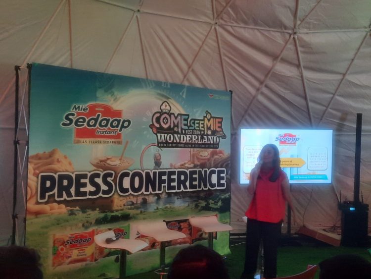 Mie Sedaap menggelar press conference penyelenggaraan Come See Mie Fest 2026 di Hutan Kota GBK, Jakarta, pada 11-14 Juni 2026 (suaranusantara.com)