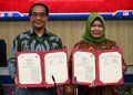 Plt Setjen MPR RI Siti Fauziah saat tandatangan MoU dengan Univ Hasanudin