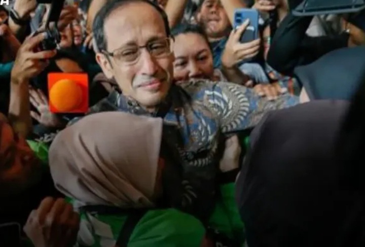 Mantan Mendikbudristek Nadiem Makarim divonis 10 tahun penjara (Instagram @melihatindonesia.id)
