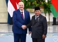Presiden Belarus Lukashenko dan Presiden RI Prabowo Subianto gelar pertemuan di Istana Merdeka, Jakarta Kamis 2 Juli 2026 (Instagram @indonesiago.id)