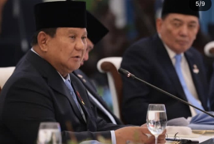 Presiden RI Prabowo Subianto bicara soal Selat Malaka terbuka untuk semua (Instagram @prabowo)