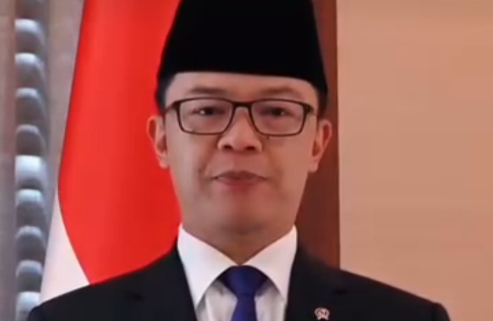 Menlu Sugiono saat bicara terkait undangan prosesi penghormatan Ayatolla Ali Khamenei (Instagram @sugiono_56)