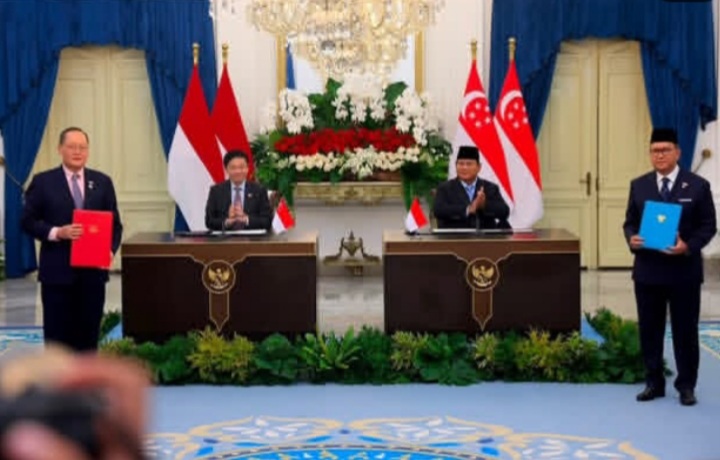 Presiden RI Prabowo Subianto dan PM Singapura Lawrence Wong sepakati 26 kerja sama (Instagram @prabowo)