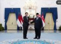 Momen pertemuan Presiden Prabowo Subianto dan PM Singapura Lawrence Wong di Istana Merdeka, Jakarta (Instagram @prabowo)