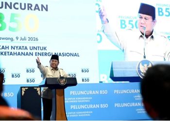 Presiden RI Prabowo Subianto saat peresmian B50 bicara soal pemerintah dituduh bohong (Instagram @sekretariat.kabinet)