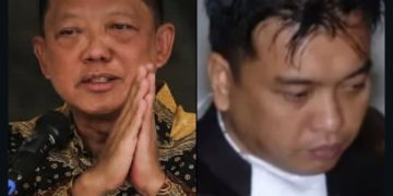 Eks Jampidsus Febrie Adriansyah dan Don Ritto dicegah ke luar negeri usai resmi jadi tersangka. Kolase foto Febrie Adriansyah dan Don Ritto (dok Suaranusatara.com)