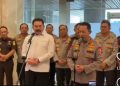 Kapolri Jenderal Pol Listyo Sigit dan Jaksa Agung ST Burhanuddin konferensi pers usai gelar pertemuan di Gedung Kejagung, Senin sore 13 Juli 2026 (Instagram @jayalah.negriku)