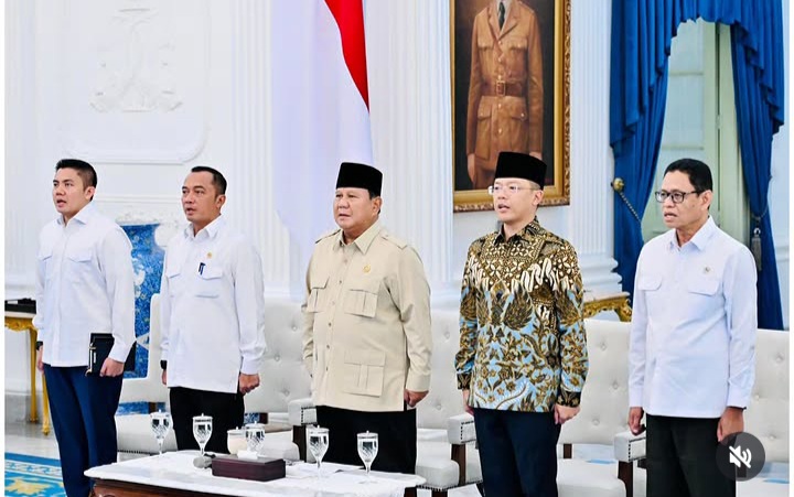 Presiden RI Prabowo Subianto resmikan proyek gas raksasa Abadi Masela di Maluku secara virtual, Kamis 16 Juli 2026 (Instagram @sekretariat.kabinet)