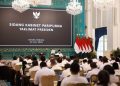 Presiden RI Prabowo Subianto saat menggelar sidang kabinet pada Senin 20 Juli 2026, berkomitmen entaskan kemiskinan di RI (Instagram @sekretariat.kabinet)
