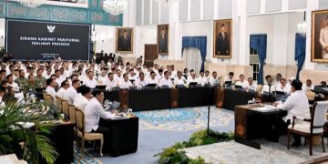 Presiden Prabowo Subianto saat sidang kabinet pada Senin 20 Juli 2026 di Istana, Jakarta (Instagram @sekretariat.kabinet)