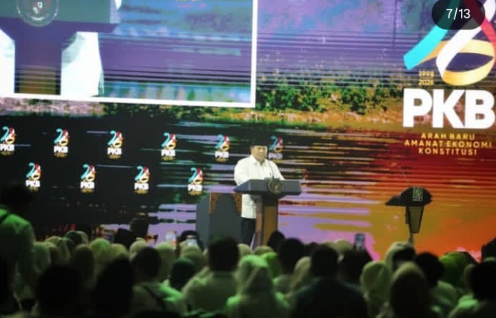 Presiden RI Prabowo Subianto di Harlah ke 28 PKB (Instagram @sufmi_dasco)