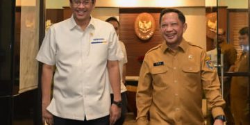 Mendagri Tito Karnavian temui Menkeu Purbaya Yudhi Sadewa bahas soal anggaran tambahan 4 program (Instagram @menkeuri)