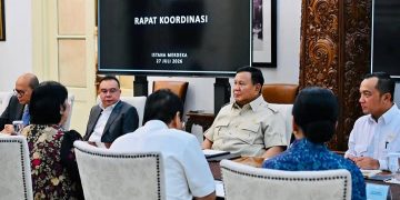 Presiden RI Prabowo gelar rapat koordinasi bersama KSSK dan Danantara pada Senin 27 Juli 2026 (Instagram @sekretariat.kabinet)
