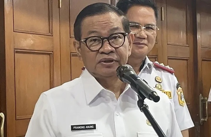 Gubernur DKI Jakarta Pramono Anung bicara soal usulan Menteri ESDM Bahlil pemanfaatan hidrogen (Instagram @nixnews.id)