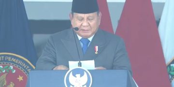 Presiden RI Prabowo Subianto saat pidato pelantikan pamong praja IPDN, Rabu 29 Juli 2026 (YouTube @sekretariat.presiden)