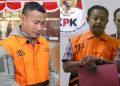 Staf administrasi KPK dari kepolisian Setya Budi Dias Oktavianto dan sang ayah tersangka kasus pemerasan Bupati Pemalang Anom Widiyantoro (Instagram @pemalang.update)