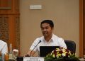 Marinus Gea saat kunker di Kanwil KemKum Jawa Timur