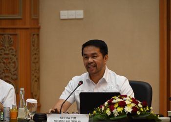Marinus Gea saat kunker di Kanwil KemKum Jawa Timur