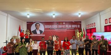 Marinus Gea sosilisasi Empat Pilar MPR RI di UNIAS