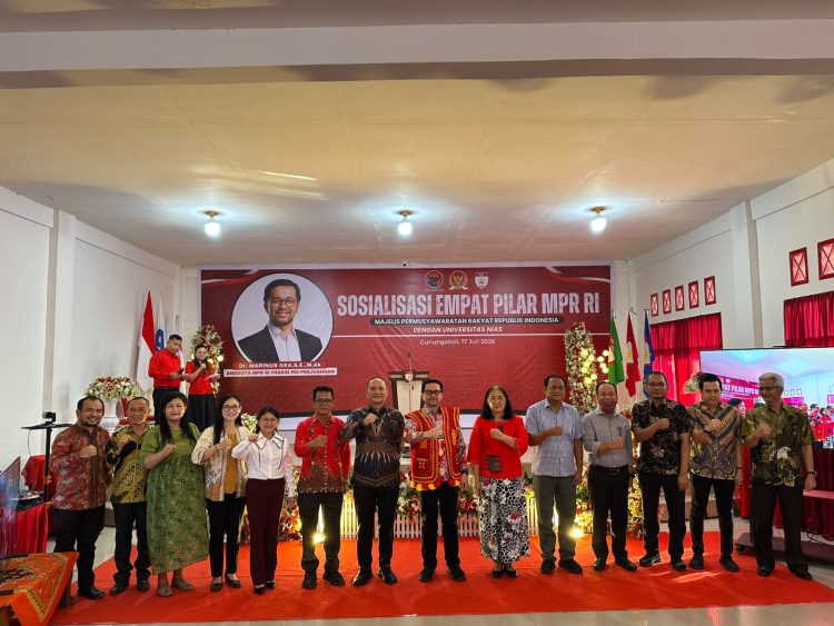Marinus Gea sosilisasi Empat Pilar MPR RI di UNIAS