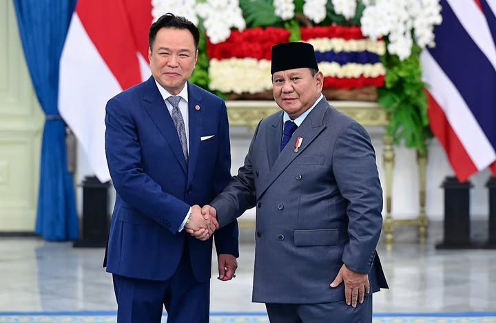 Presiden Prabowo Subianto dan PM Thailand saat pertemuan bilateral pada Senin 3 Agustus 2026 di Istana Merdeka (Instagram @sekretariat.kabinet)