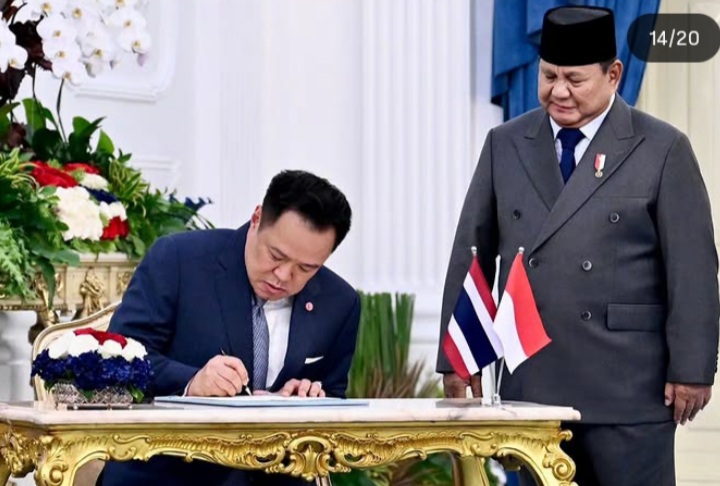 Presiden RI Prabowo Subianto dan PM Thailand Anutin Charnvirakul sepakat tingkatkan kerja sama ekonomi (Instagram @sekretariat.kabinet)