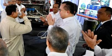 Peneliti BRIN pamerkan hasil riset dan inovasi di halaman kompleks Istana Kepresidenan, Jakarta (Instagram @sekretariat.kabinet)