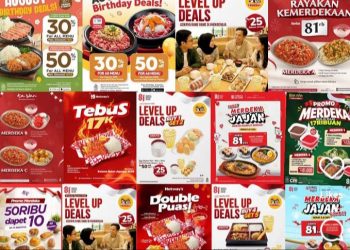 Ilustrasi makan dan minuman promo kemerdekaan sambut 17 Agustus HUT ke 81 RI (Instagram @promohunterpwt)