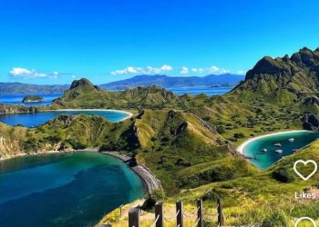 Indahnya Pulau Padar, saat ini tengah ditutup sementara dari aktivitas wisata dan pelayaran (Instagram @vas_ian_idn)